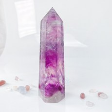 螢石柱 帶彩虹光, 1個