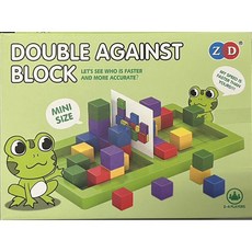 益智桌遊魔術方塊對戰積木，兒童益智拼圖積木疊疊樂，家家酒露營玩具，幼兒園生日分享禮3, 1個, 青蛙+