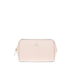 훌라 로고 장식 지퍼 탑 메이크업 파우치