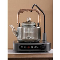 전기 하이라이트 레인지 쿡탑 캠핑 미니 스모크그레이 세로줄무늬 + 1500W 4개 A 1L 이상, 스모크그레이 모델B 찻주전자 1500W C