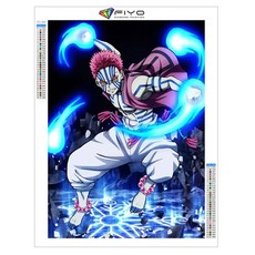 다이어몬드십자수 귀멸의칼날 네즈코 탄지로 젠이츠 애니 캐릭터 보석십자수 구슬/비즈 DIY세트 12종, 30*40, B_12, 1개