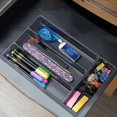 사무실 책상 서랍정리트레이 데스크소품수납함, 1개