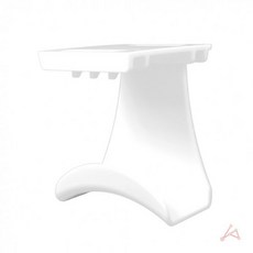 책상 하단 부착형 고리 화이트