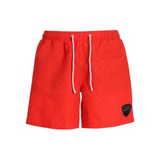 MC2세인트바스 로고 프린트 스윔 쇼츠, 레드계열