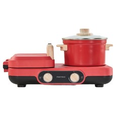 MATRIC 松木家電 多功能早餐機 電火鍋/平底鍋/鬆餅機/三明治機, MM‐PG2181CH