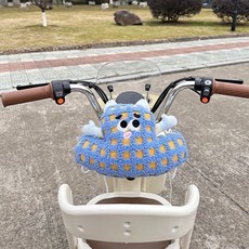 兒童機車防撞頭神器 機車龍頭防撞枕 摩托車防撞墊 前方防止撞頭, 異形藍色【防撞墊】（系帶款）, 1個