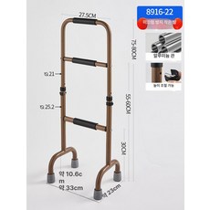 화장실바 노인 목발겸용 난간대 손잡이 안전 변기, 1개