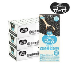 콩앤콩 저당두유 검은콩 검은깨, 72개, 190ml