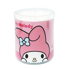 산리오 마이멜로디 면봉 200매입원형케이스, 1개