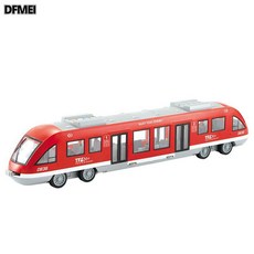 DFMEI 大號仿真高鐵列車模型 燈光音樂講故事地鐵電車 兒童男孩玩具汽車, 1個, 紅色地鐵920A:如圖