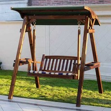 원목 그네 야외 흔들 의자 정원 테라스 펜션 카페, 612C 본품