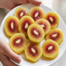 [과즙풍부] 부드럽고 촉촉한 레드키위 과즙 가득, 1개, 청해농가 (중과) 2kg