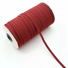 25Meters Meetee 6mm 소프트 탄성 밴드 피부 고무 밴드 속옷 바지 장식 웨빙 DIY 의류 봉제 허리띠 액세서리, 빨간색, 1개