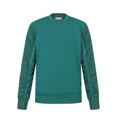 핑 여성 우븐 배색 테잎긴팔티셔츠 121D3TR155_GN 225197