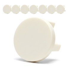 다이써생활 프리미엄 콘센트 안전 커버 아기 전기 보호캡, 01.크림, 8개