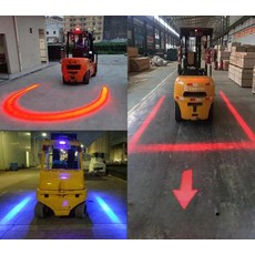 지게차 가이드 라이트 안전빔 후방 램프 차폭등 안전등, 밝기 강화 일자형 KM-A10 빨강 1개, 1개