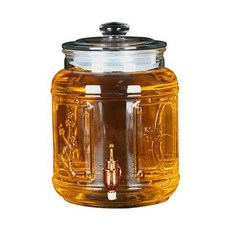 梅蘭竹菊10斤20斤30 40 50斤泡酒瓶帶龍頭人蔘泡酒墰帶蓋家用果酒瓶玻璃罐 釀酒罐 啤酒桶 泡酒瓶 玻璃飲料果汁桶, 加厚40斤不銹鋼龍頭不帶底座, 1個