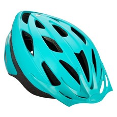 Schwinn 성인용 스레셔 자전거 헬멧 경량 마이크로쉘 디자인 카본 171670, 조명 없음, 청록색