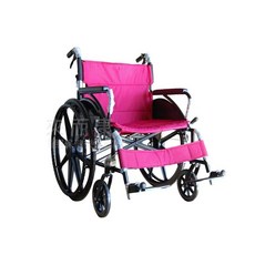 來而康 安愛 機械式輪椅 FZK-F20 加寬折背 輪椅 B款補助 (未滅菌), 1個, FZK-F20 紅 贈輪椅置物袋