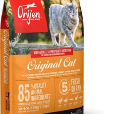 Orijen 歐睿健 Guardian 8 無穀貓飼料 90% 動物成分 鮮雞、鮭魚、兔肉, 1個, 鮮雞愛貓_1kg(送魚造型玩具)