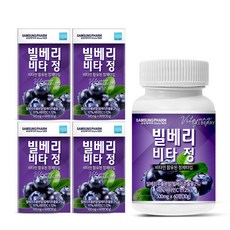 삼성제약 빌베리 비타정, 60정, 4개