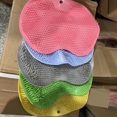 NBZH洗澡搓背神器搓腳墊硅膠搓腳神器浴室足底按摩墊子洗澡洗腳刷懶人, 1個, 1個裝, 顏色隨機優先發貨:如圖