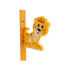 兒童身高尺 3D立體身高貼 寶寶成長記錄表, 老虎
