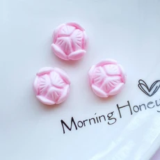 귀여운 미니 연꽃 시리즈 수지 입상 공예품 플랫백 카보숑 장식 쥬얼리 제작 헤어웨어 액세서리 10 개, 02 A