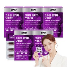 GNM 코큐텐 알티지 오메가3 / 코엔자임Q10 코엔자임큐텐 rTG, 30정, 5개