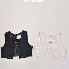 여아 가을 간절기 플라워 뷔스티에 러블리 레이스 조끼 유아동 키즈 초등 데일리 심플 자매룩