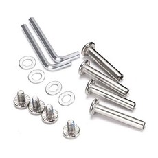 OD 15/64" (6mm) 샤프트 육각 소켓 나사 인라인 스케이트 휠 롤러 블레이드 교체 축 수리 키트(30mm / 1.18인치) 설치 도구 포함