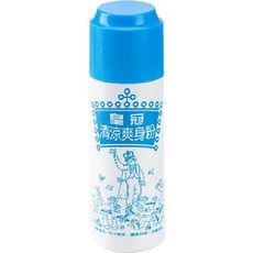 皇冠 清涼爽身粉 180g 藍罐, 1個