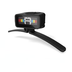 D'Addario Accessories 마이크로 밴조 튜너 - 멀티 컬러 디스플레이 - 디지털 튜너 - 손상 방지 후프 브래킷 - 빠르고 정확한 튜닝 - 시각적 메트로놈, 1개