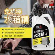 恐龍 免稀釋 2L 水箱精 2000ml 抗凍抗沸 防銹防垢 汽機車專業用, 1個