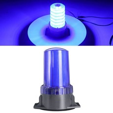 led 중장비경광등 작업등 기타 마리 렉카 한 싸이키 램프 플러그, C. 블루 고휘도 강력 자석 버전 1224V