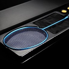 全碳素碳纖維耐用型小黑拍訓練羽毛球拍單拍, 1個, ও藍色5U-22磅（孩子使用）ও