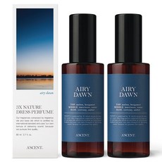에이센트 드레스퍼퓸 섬유향수, 2개, 80ml, 에어리던