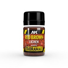 AK8262 AK Dioramas 紅棕色地衣 – 模型場景植被材料, 1個