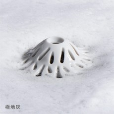 浴山 浴室排水孔濾網 寵物毛髮過濾網 排水孔蓋, 極地灰(1入),L-大浴山 (直徑12.5公分以內適用)