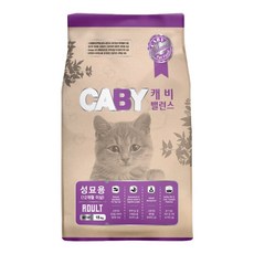 캐비 어덜트 고양이 밸런스 건식사료, 곡물, 15kg, 1개