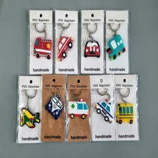 다양한 단체 선물 자동차 키링 열쇠고리 소방서 비행기 학생 키즈, 1. 소방차, 1개, 1. 소방차