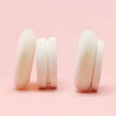 嬰兒爽身粉撲盒 攜帶式自動出粉 長瓶痱子粉分裝盒 120g裝, 1個, 乳膠頭（替換頭）2個