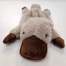 미노앤슈 귀염뽀짝 동물 인형 필통 귀여운 파우치 펜케이스, 1개, 오리너구리