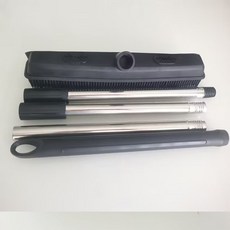 솔 스위퍼 세트 청소기 밀대 에스컬레이터 스텝용, 1개, 블랙 브러시 스테인리스 막대