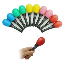 마라카스[미니 마라카스]도형쉐이크/음악용품/음악도구/마라카스/3가지모양/개별OPP/인쇄가능[주경], 1개, 미니마라카스(2개세트-핑크)