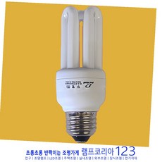 두영조명 전구식 삼파장램프 11W 슬림형, 주광색, 1개