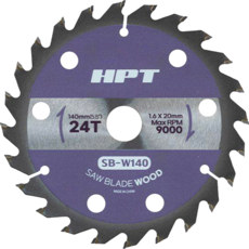 HPT 목재용 원형톱날 SB-W140 목공용 140mm, 1개