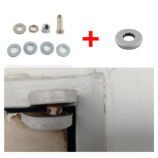 [현관문 수리 세트] 현관문 고장 경첩 힌지 핀 교체 문 처짐 끌림, 베어링, 1개