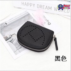 頭層牛皮貝殼零錢包 風琴多卡夾 大容量鏤空設計