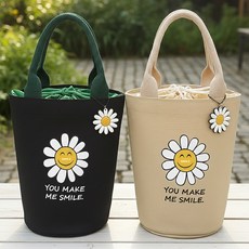 보온 보냉 도시락 가방 이유식 런치백 보냉백 L9C, L9C 데이지 보냉백 블랙